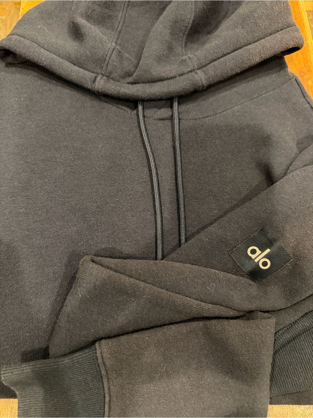 ALO Yoga Hooded Sweatshirt with Logo Patch